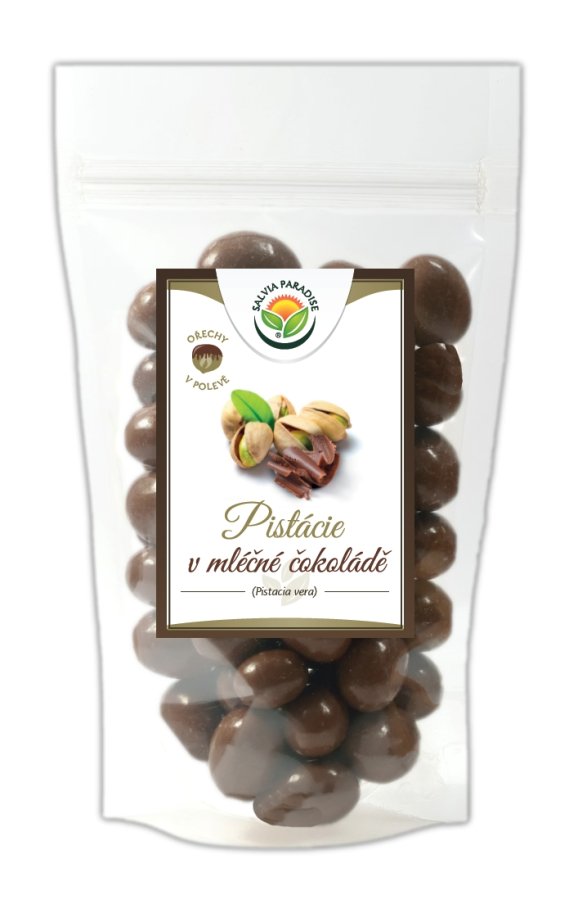 Pistácie v mléčné čokoládě - Kliknutím na obrázek zavřete
