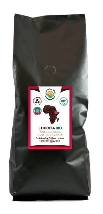 Káva - Ethiopia BIO 1000 g Zavřete
