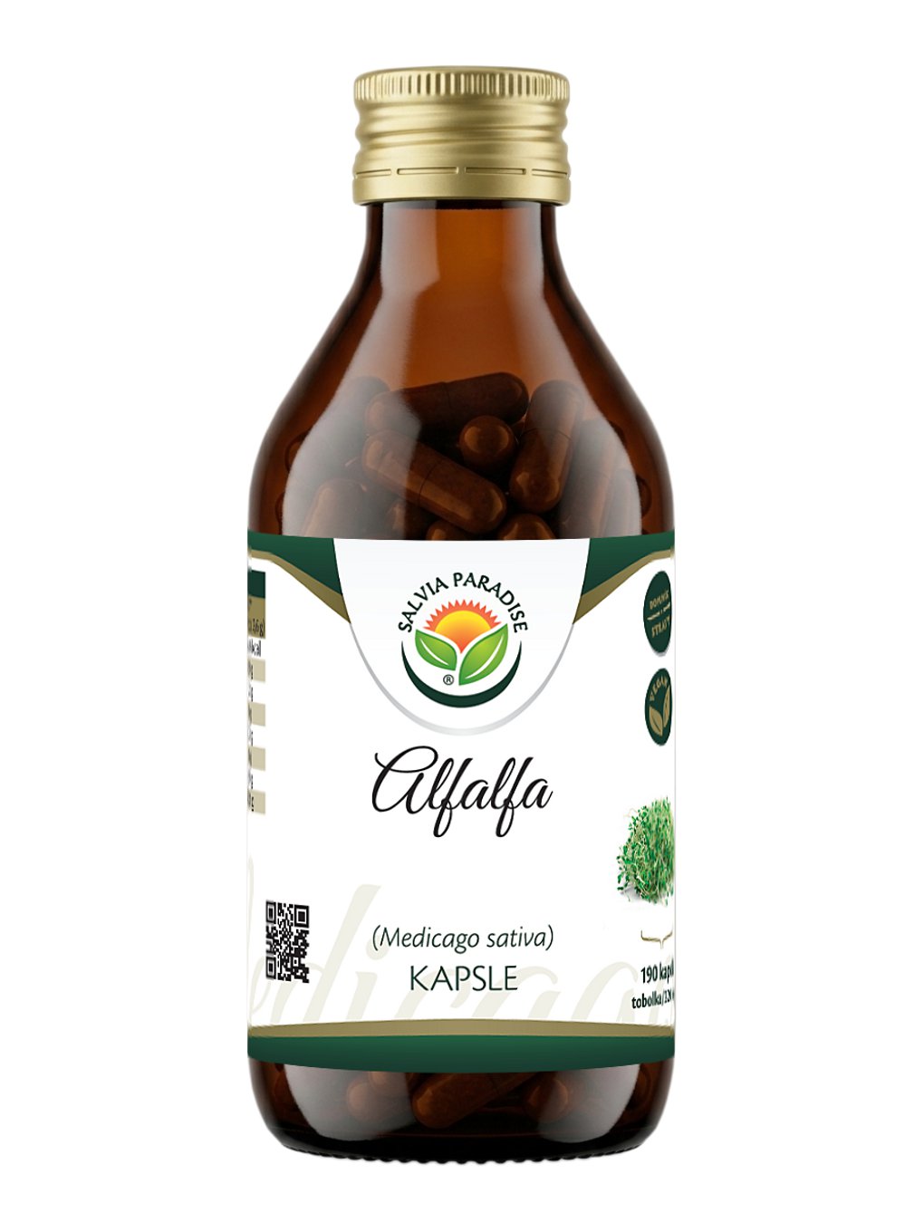 Alfalfa - vojtěška kapsle 190ks