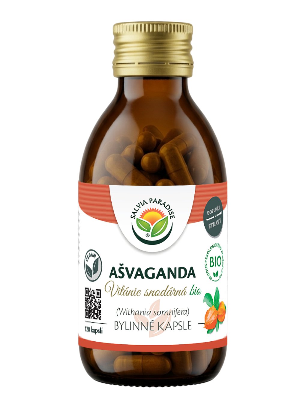 Ašvaganda - vitánie kapsle BIO 120 ks