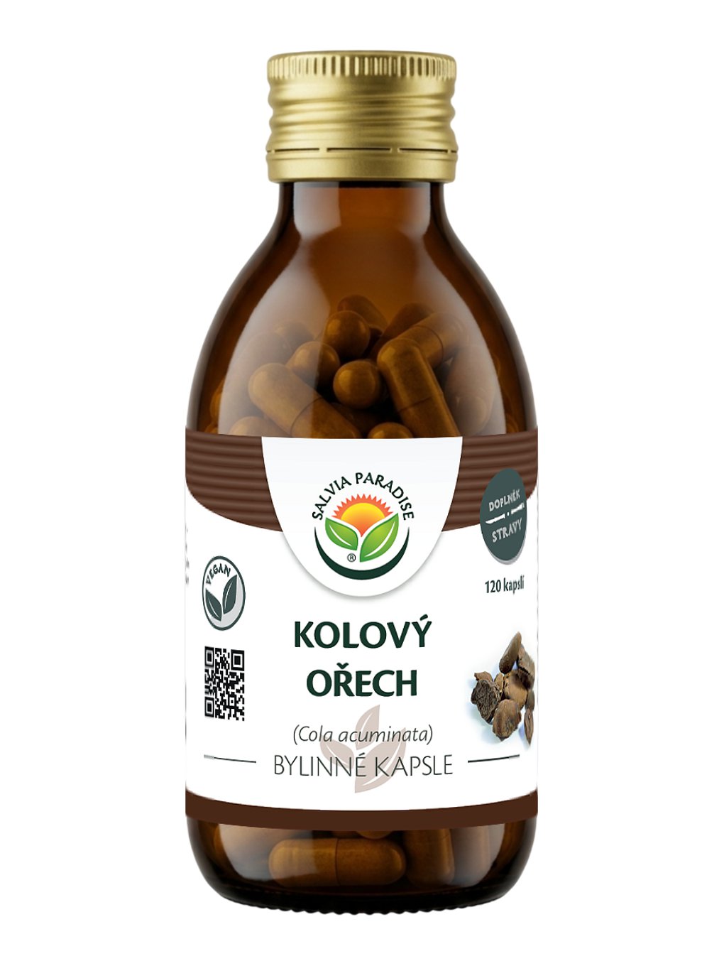 Cola acuminata - kolový ořech kapsle 120 ks