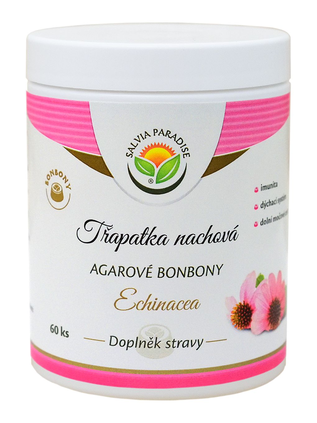 Echinacea - třapatka nachová agarové bonbony 60 ks