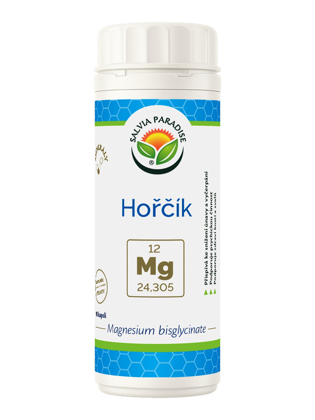 Hořčík - Magnesium bisglycinate kapsle 90 ks DMT: 30.10.2026