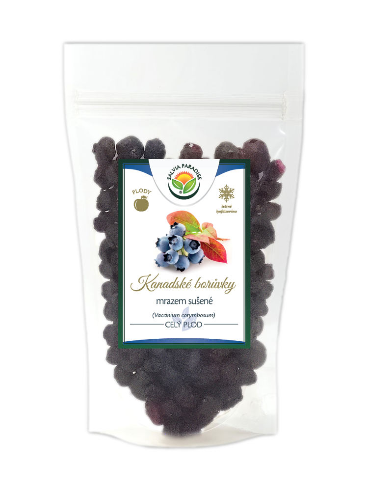 Kanadské borůvky sušené mrazem - lyofilizované