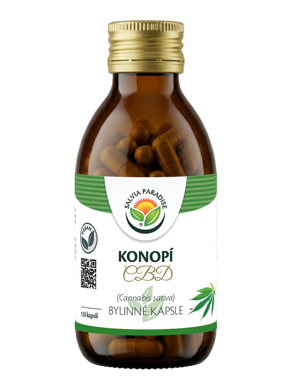 Konopí CBD - Cannabis sativa kapsle 120 ks