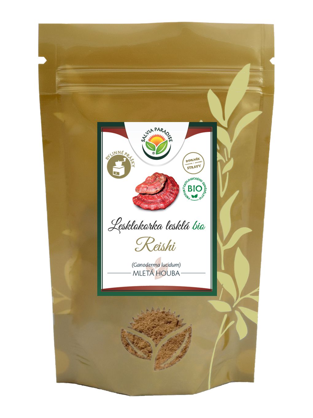 Lesklokorka lesklá - reishi prášek BIO 100 g
