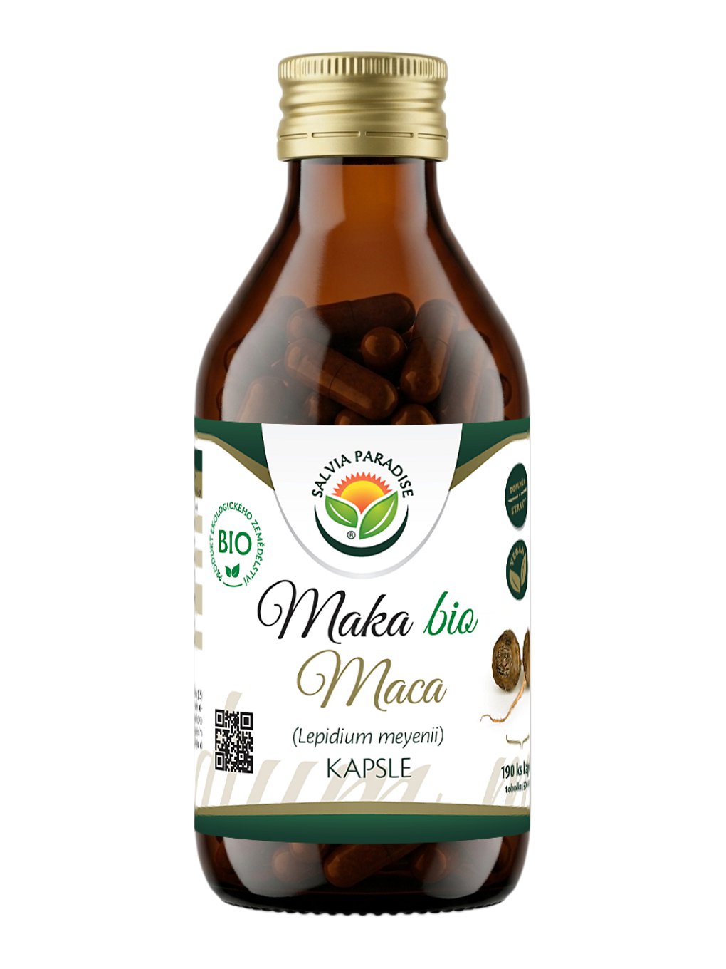 Maca - Lepidium meyenii kapsle BIO 190 ks