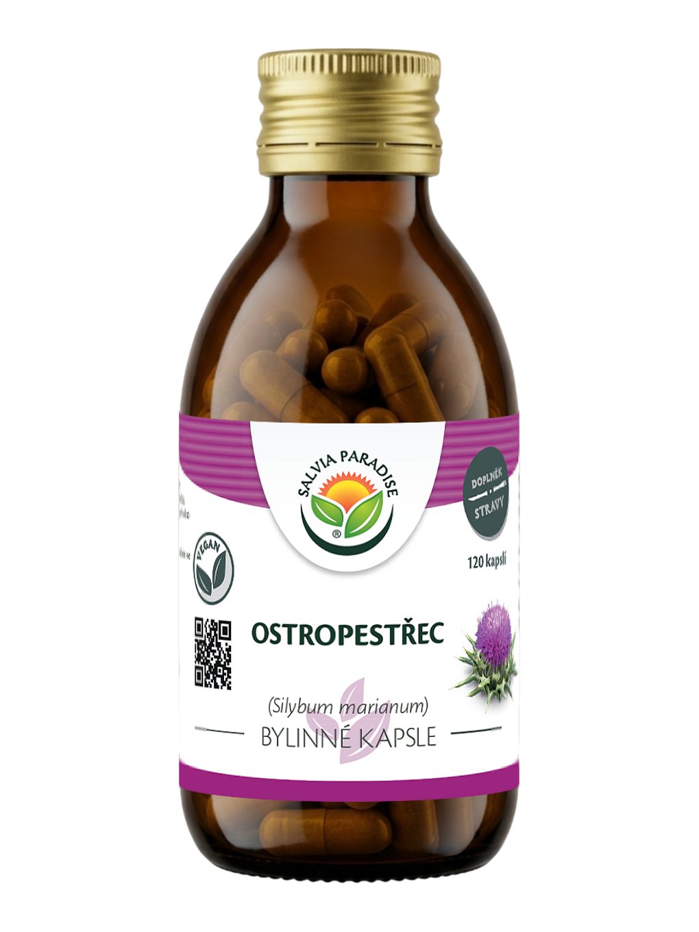 Ostropestřec mariánský - kapsle 120 ks