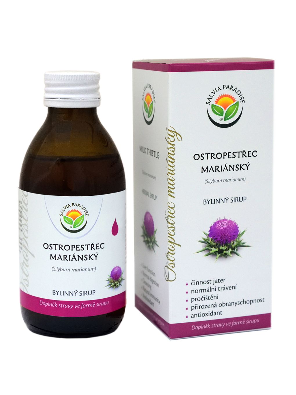 Ostropestřec mariánský DS sirup 180 ml