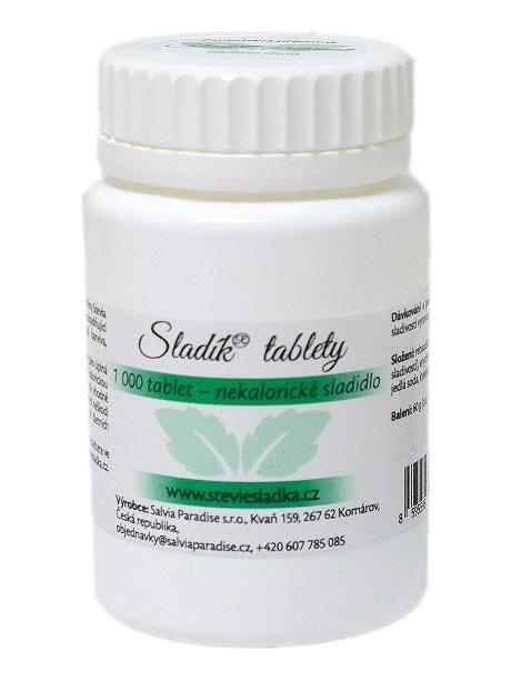 Sladík sladidlo - stévie tablety 1000 ks