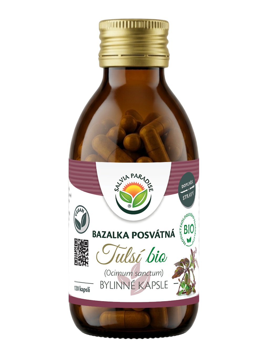 Tulsí - bazalka posvátná kapsle BIO 120 ks