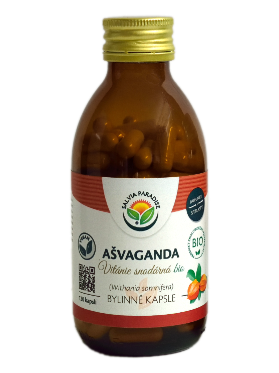 Ašvaganda - vitánie kapsle BIO 120 ks