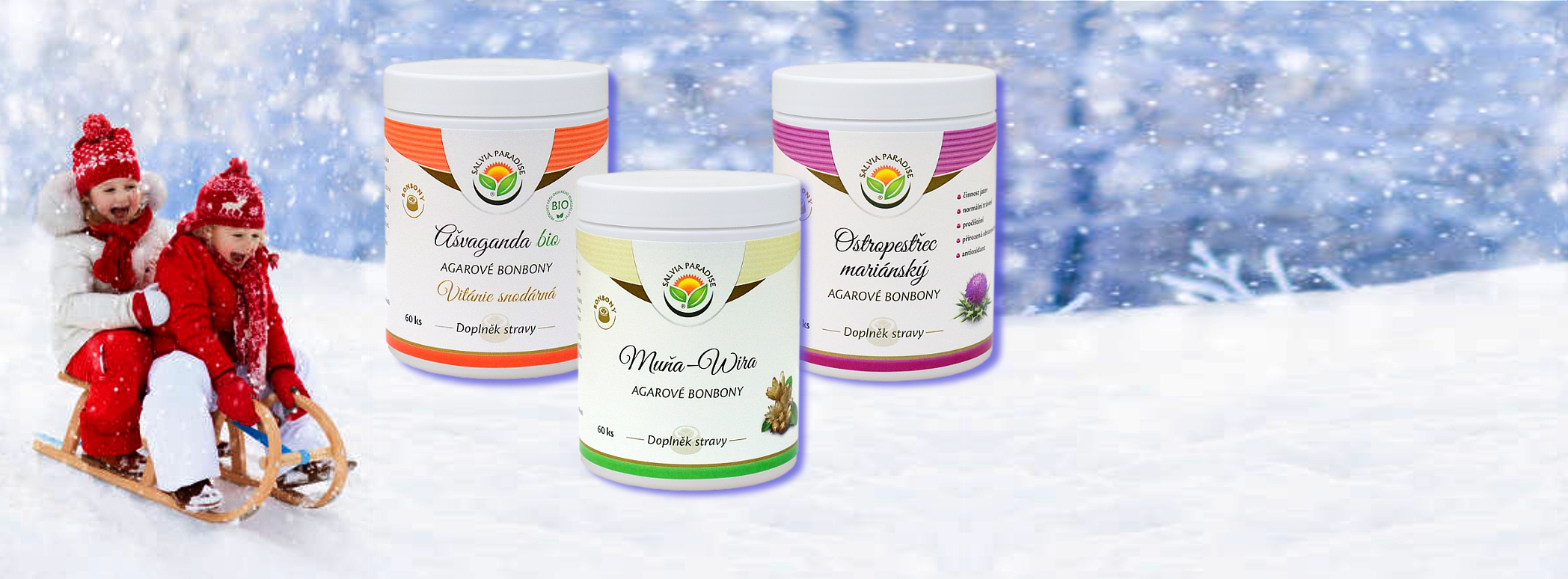 Bonbony plné extraktů z bylin