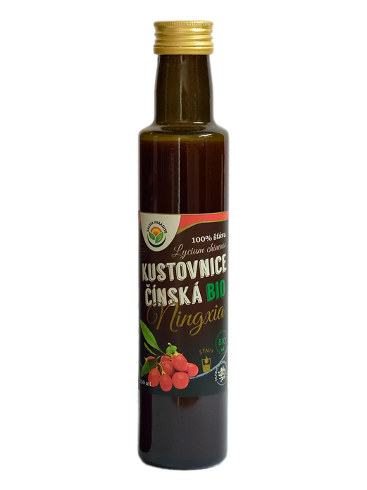 Kustovnice čínská 100% šťáva BIO 250 ml Zavřete