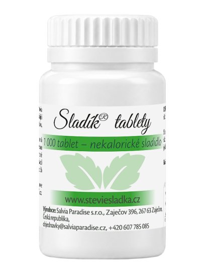 Sladík sladidlo - stévie tablety 1000 ks