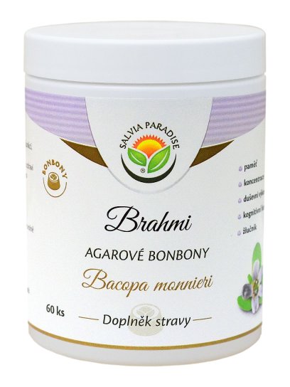 Brahmi - Bacopa monnieri agarové bonbony 60 ks