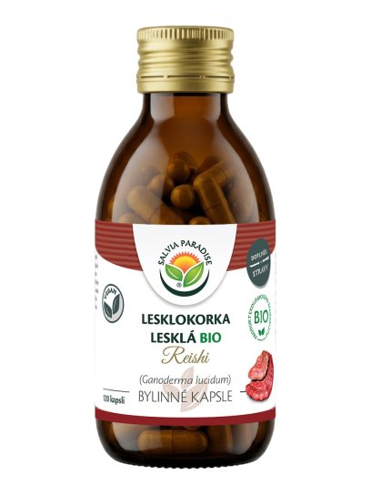 Lesklokorka lesklá – reishi kapsle BIO 120 ks