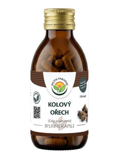 Cola acuminata - kolový ořech kapsle 120 ks