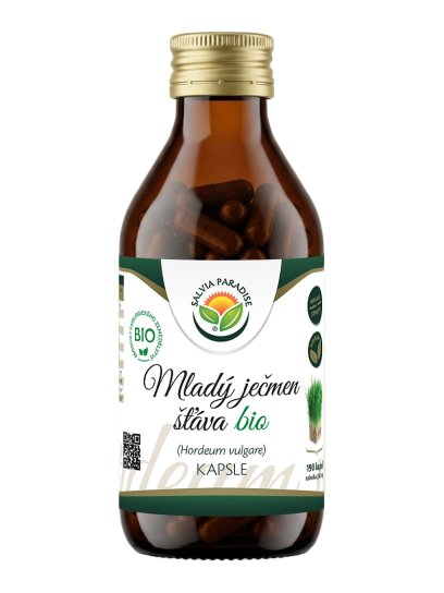 Mladý ječmen šťáva kapsle BIO 190 ks