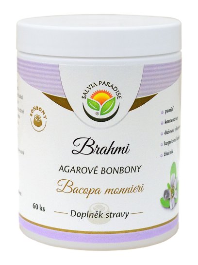 Brahmi - Bacopa monnieri agarové bonbony 60 ks