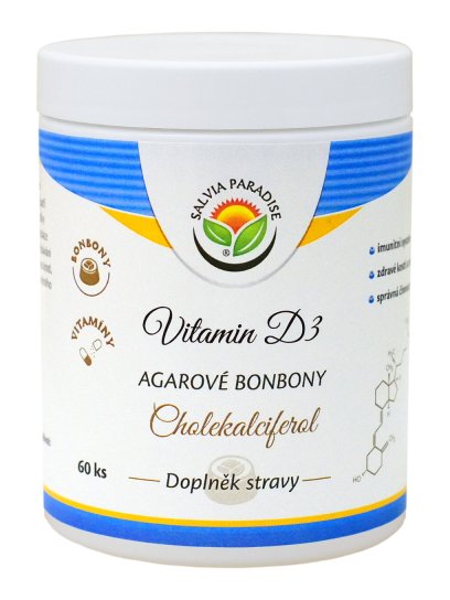 Vitamin D3 – Cholecalciferol agarové bonbony 60 ks