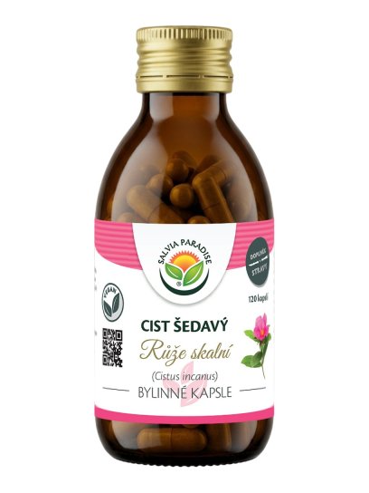 Cist šedavý - růže skalní kapsle 120 ks